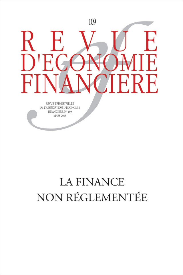 La finance non réglementée - Ouvrage Collectif, Bertrand Jacquillat - Association d'économie financière