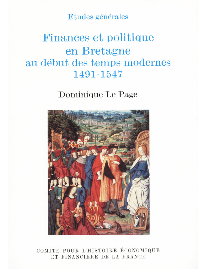 Finances et politique en Bretagne - Dominique Le Page - Institut de la gestion publique et du développement économique