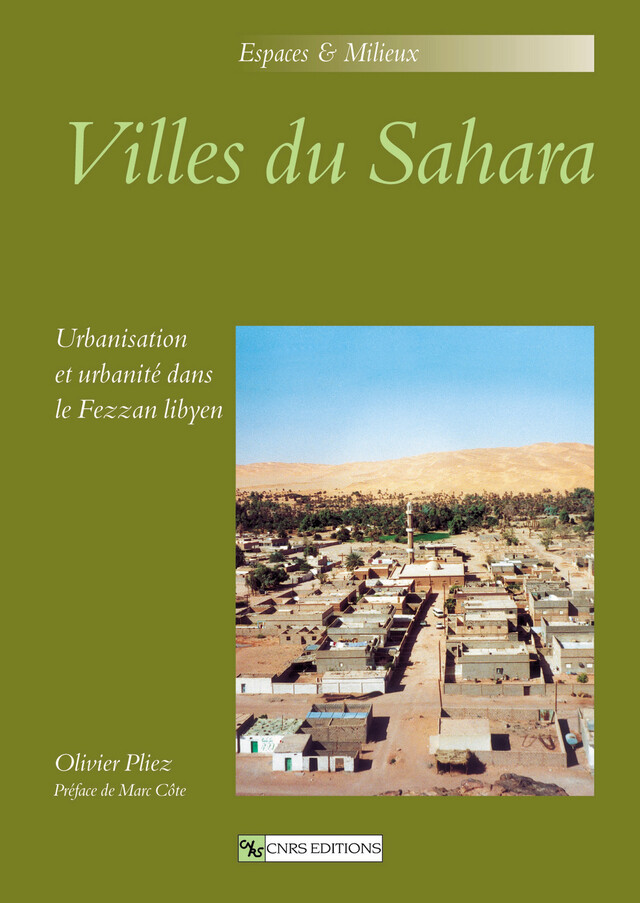 Villes du Sahara - Olivier Pliez - CNRS Éditions via OpenEdition