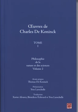 Oeuvres de Charles De Koninck 1 volume 2