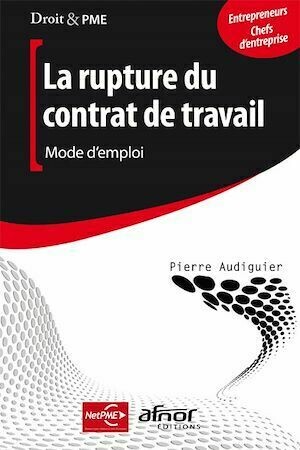 La rupture du contrat de travail - Mode d’emploi - Pierre Audiguier - Afnor Éditions