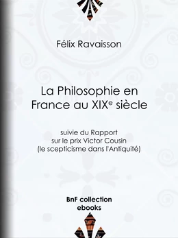 La Philosophie en France au XIXe siècle