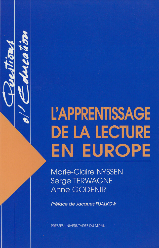 L’apprentissage de la lecture en Europe - Anne Godenir, Marie-Claire Nyssen, Serge Terwagne - Presses universitaires du Midi
