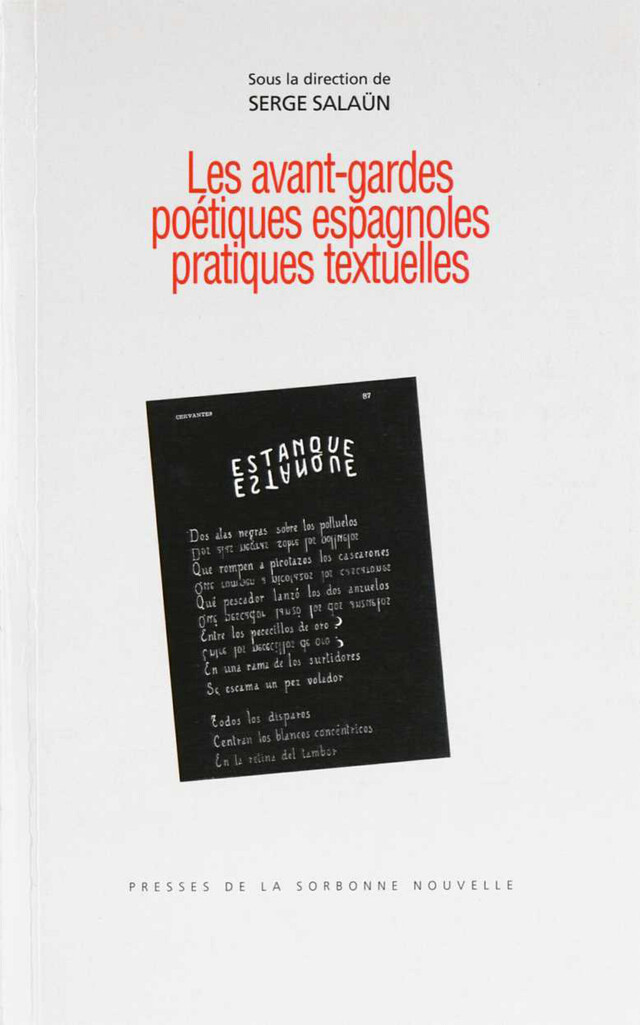 Les avant-gardes poétiques espagnoles -  - Presses Sorbonne Nouvelle via OpenEdition