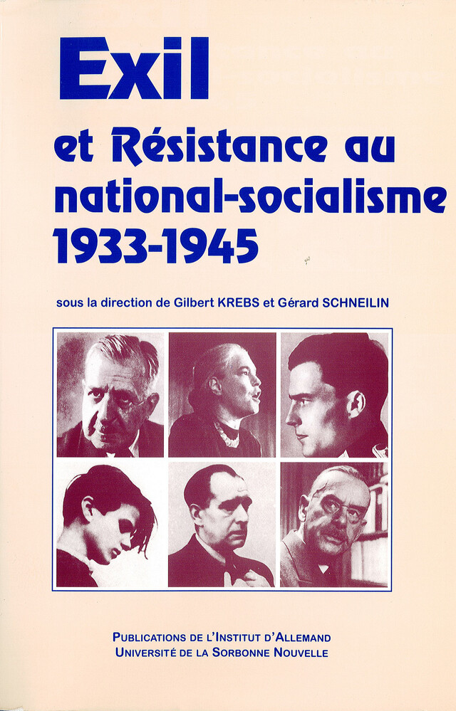 Exil et résistance au national-socialisme (1933-1945) -  - Presses Sorbonne Nouvelle via OpenEdition