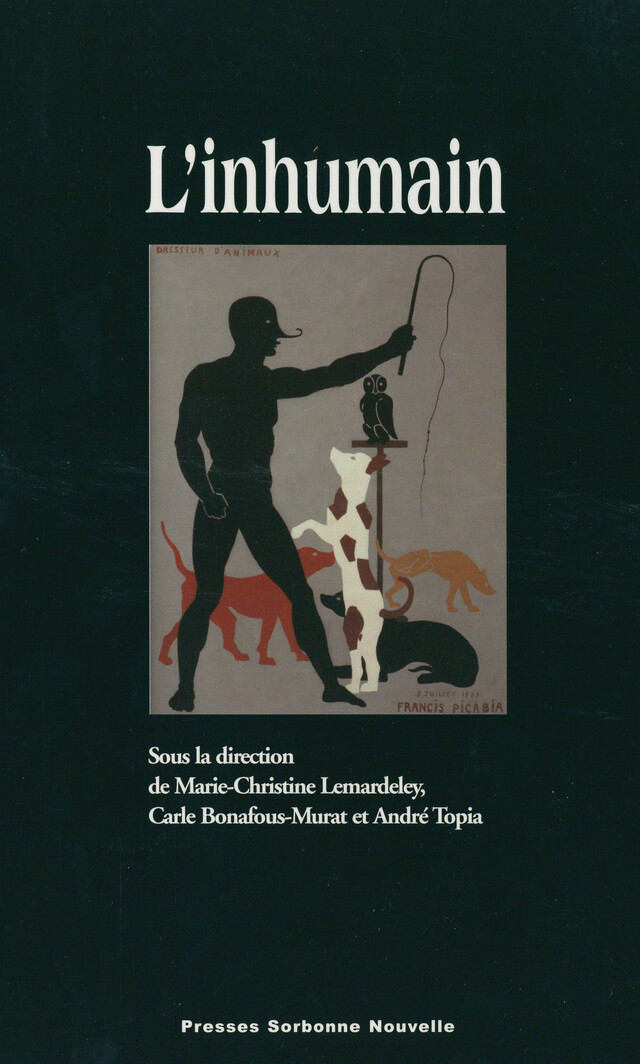 L’Inhumain -  - Presses Sorbonne Nouvelle via OpenEdition