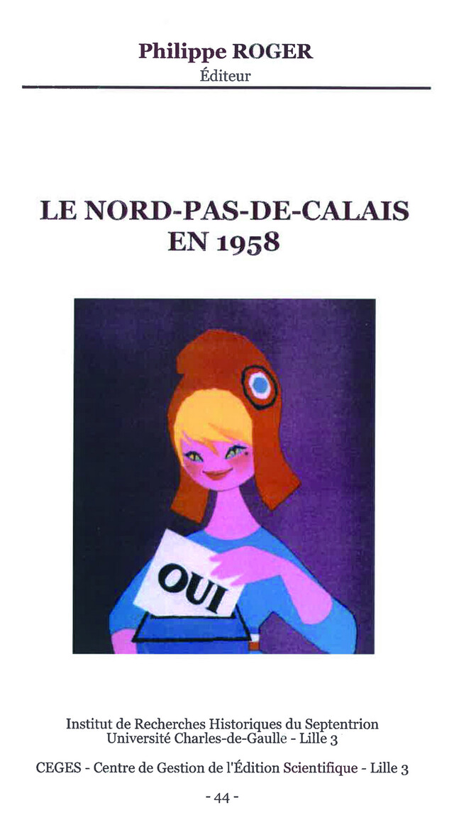 Le Nord-Pas-de-Calais en 1958 -  - Publications de l’Institut de recherches historiques du Septentrion
