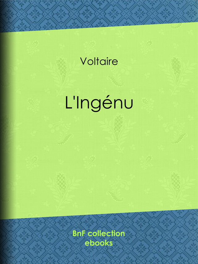 L'Ingénu -  Voltaire - BnF collection ebooks