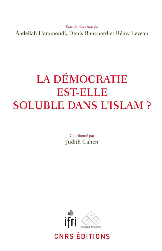 La démocratie est-elle soluble dans l’islam ? -  - CNRS Éditions via OpenEdition