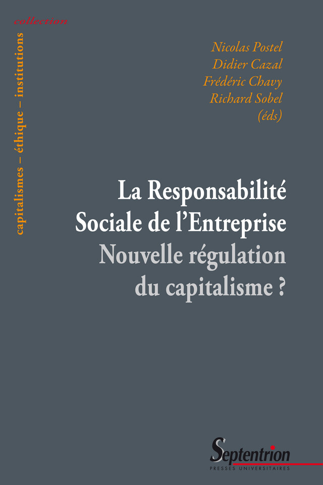 La Responsabilité Sociale de l'Entreprise -  - Presses Universitaires du Septentrion