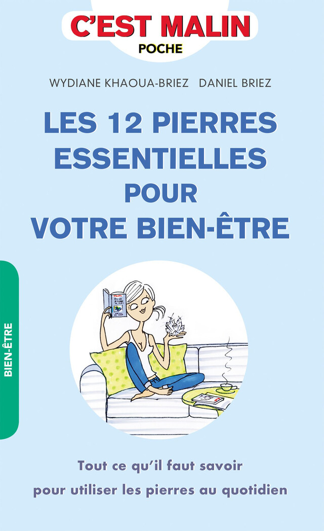 Les 12 pierres essentielles pour votre bien-être, c'est malin - Daniel Briez, Wydiane Khaoua-Briez - Éditions Leduc