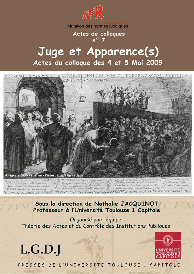 Juge et Apparence(s) -  - Presses de l’Université Toulouse 1 Capitole