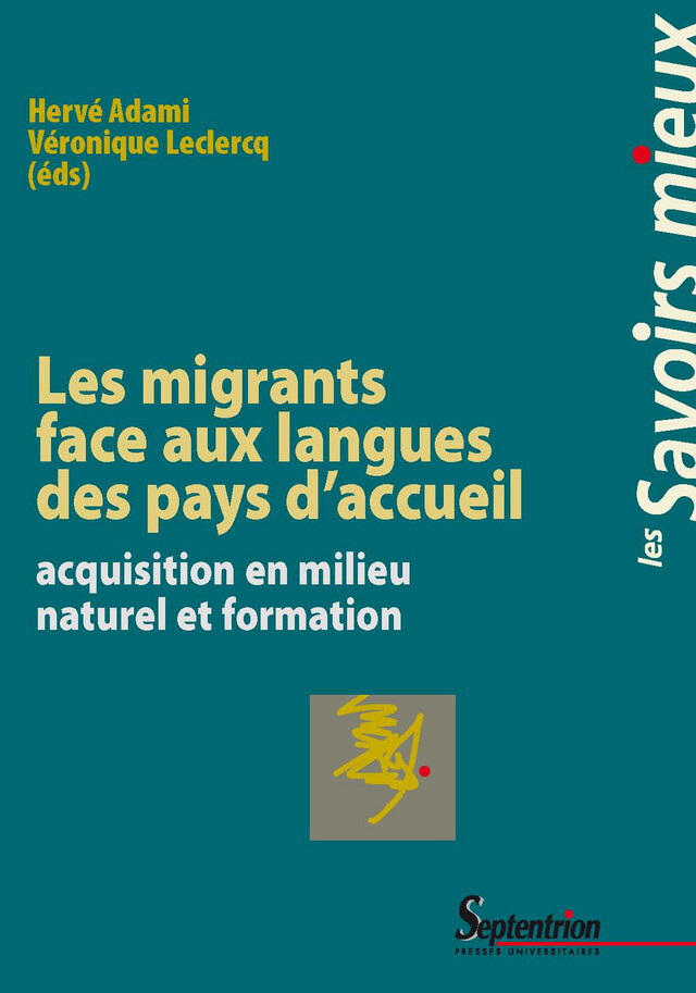 Les migrants face aux langues des pays d'accueil -  - Presses Universitaires du Septentrion