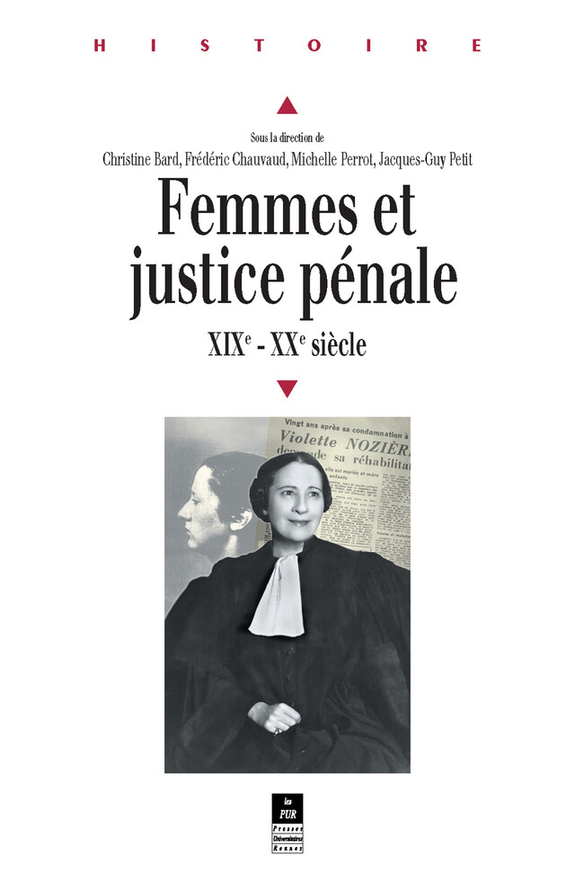 Femmes et justice pénale -  - Presses Universitaires de Rennes