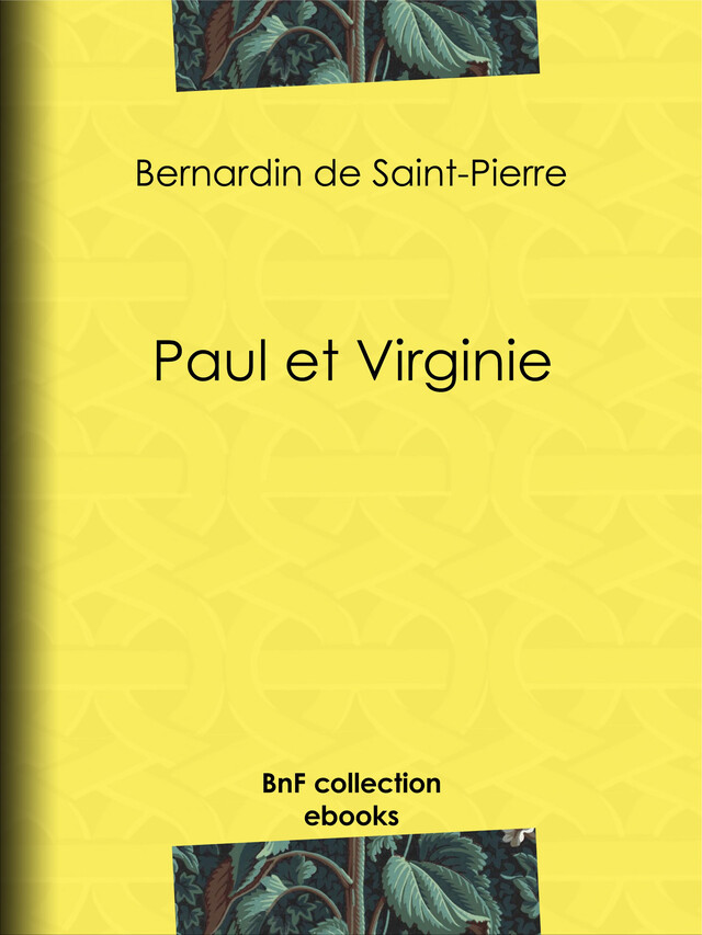 Paul et Virginie - Jacques-Henri Bernardin de Saint-Pierre - BnF collection ebooks