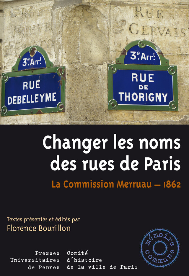 Changer les noms des rues de Paris -  - Presses universitaires de Rennes