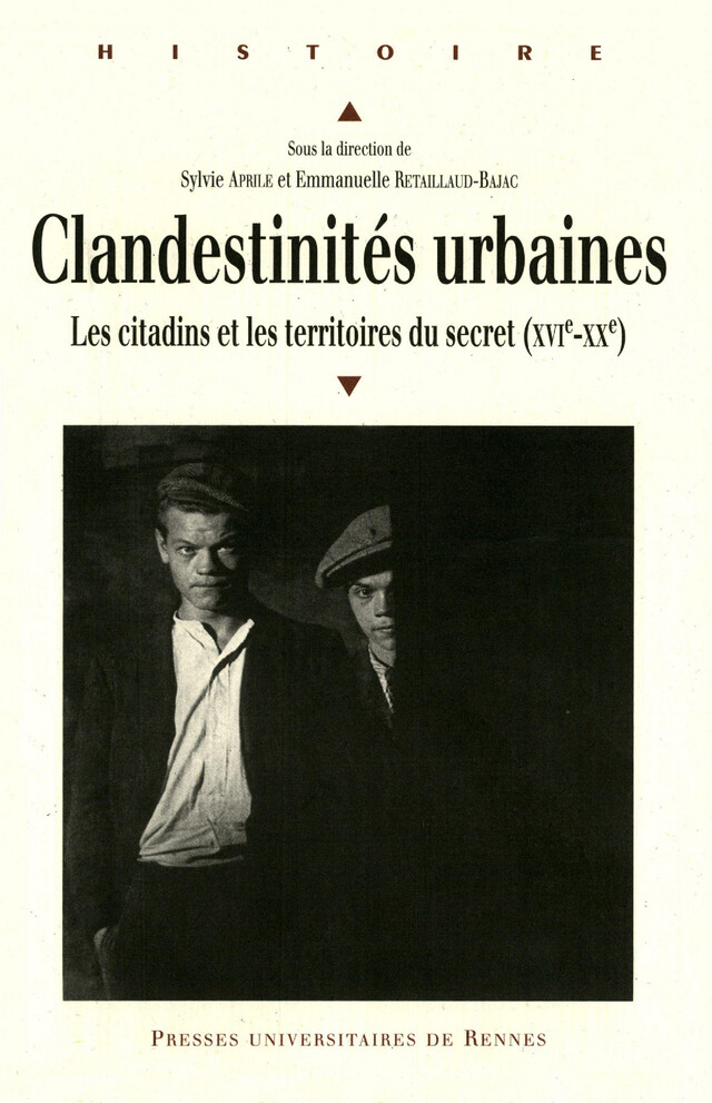 Clandestinités urbaines -  - Presses universitaires de Rennes