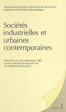 Sociétés industrielles et urbaines contemporaines