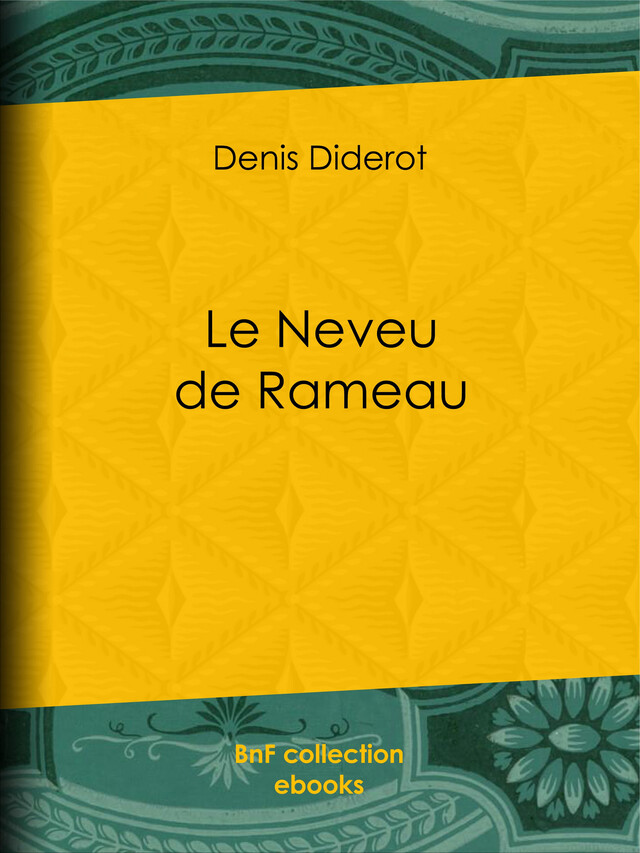 Le Neveu de Rameau - Denis Diderot - BnF collection ebooks