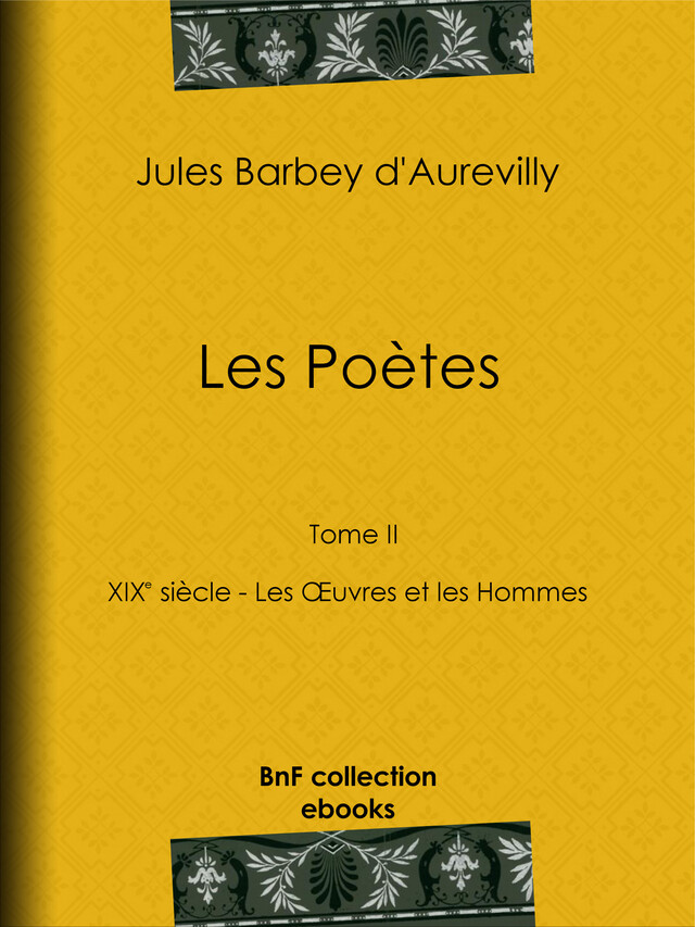 Les Poètes - Jules Barbey d'Aurevilly - BnF collection ebooks