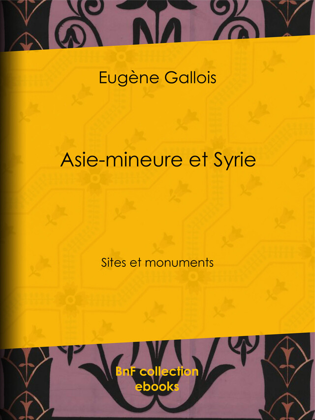 Asie-Mineure et Syrie - Eugène Gallois - BnF collection ebooks