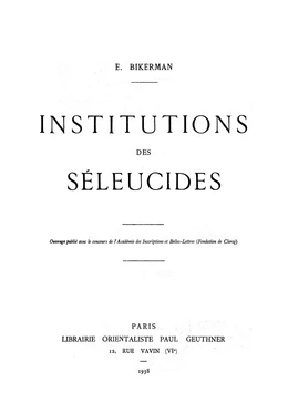 Institutions des Séleucides