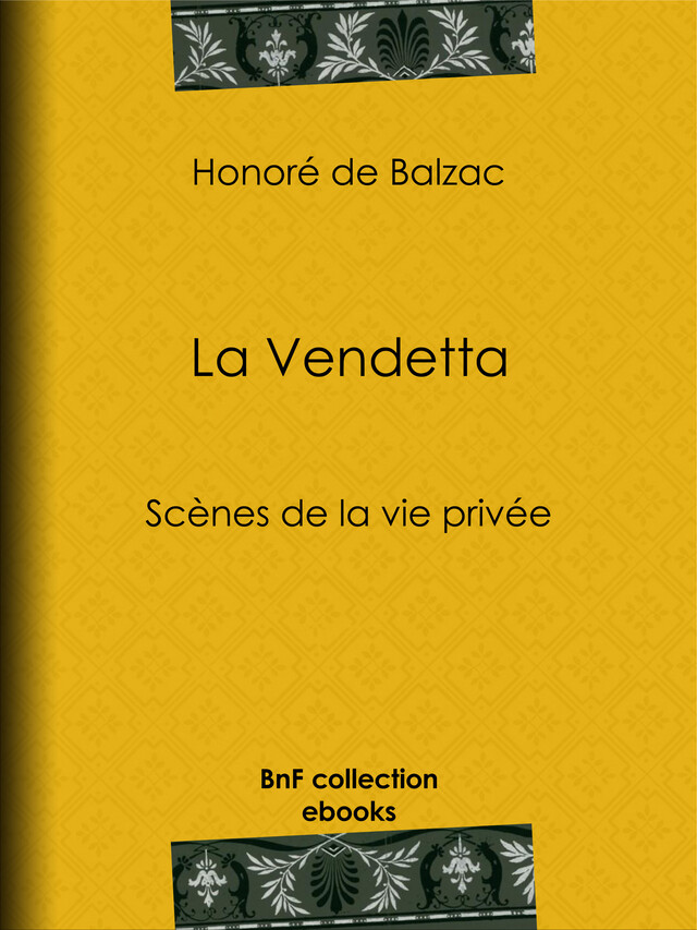 La Vendetta - Honoré de Balzac - BnF collection ebooks