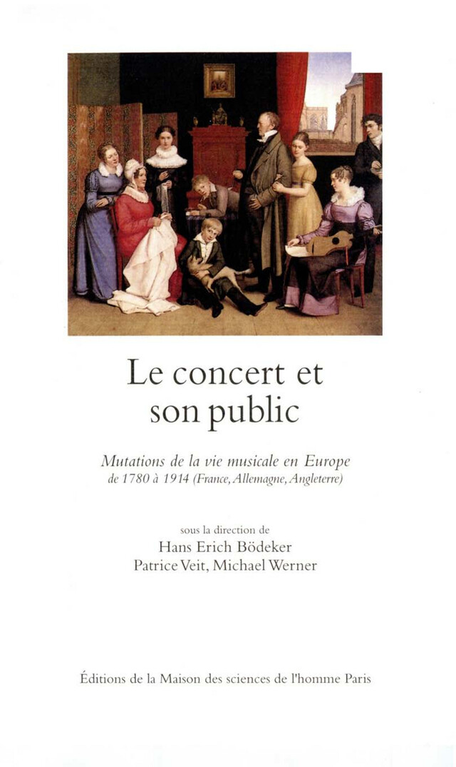 Le concert et son public -  - Éditions de la Maison des sciences de l’homme