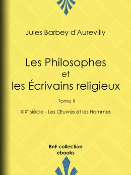 Les Philosophes et les Écrivains religieux