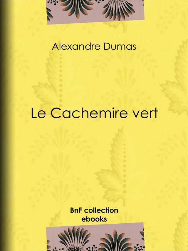 Le Cachemire vert - Alexandre Dumas - BnF collection ebooks