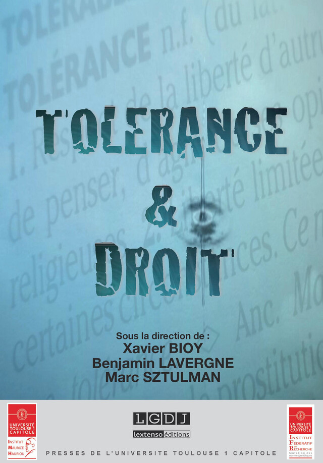 Tolérance & Droit -  - Presses de l’Université Toulouse 1 Capitole