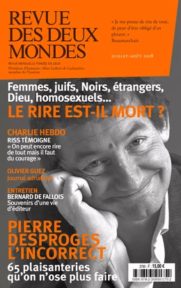 Revue des Deux Mondes juillet août 2018