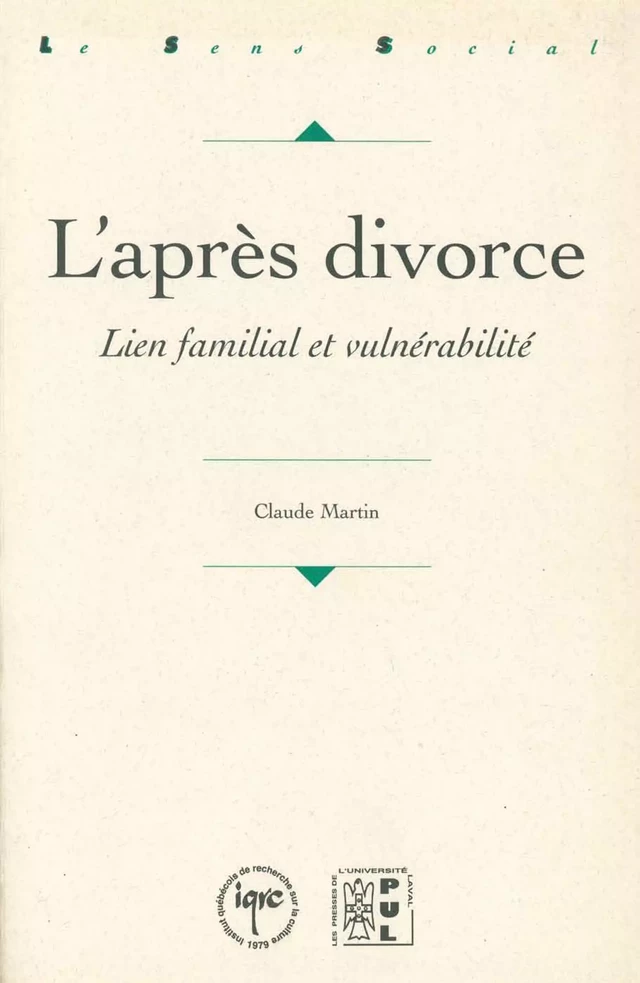 L'après divorce - Claude Martin - Presses universitaires de Rennes