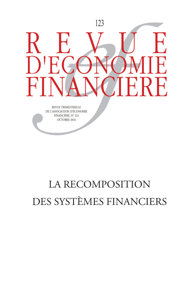La recomposition des systèmes financiers - Collectif Aef - Association d'économie financière