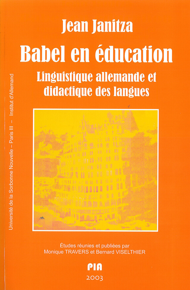 Babel en éducation -  - Presses Sorbonne Nouvelle via OpenEdition