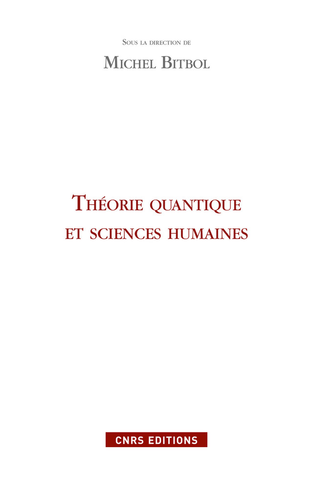 Théorie quantique et sciences humaines -  - CNRS Éditions via OpenEdition