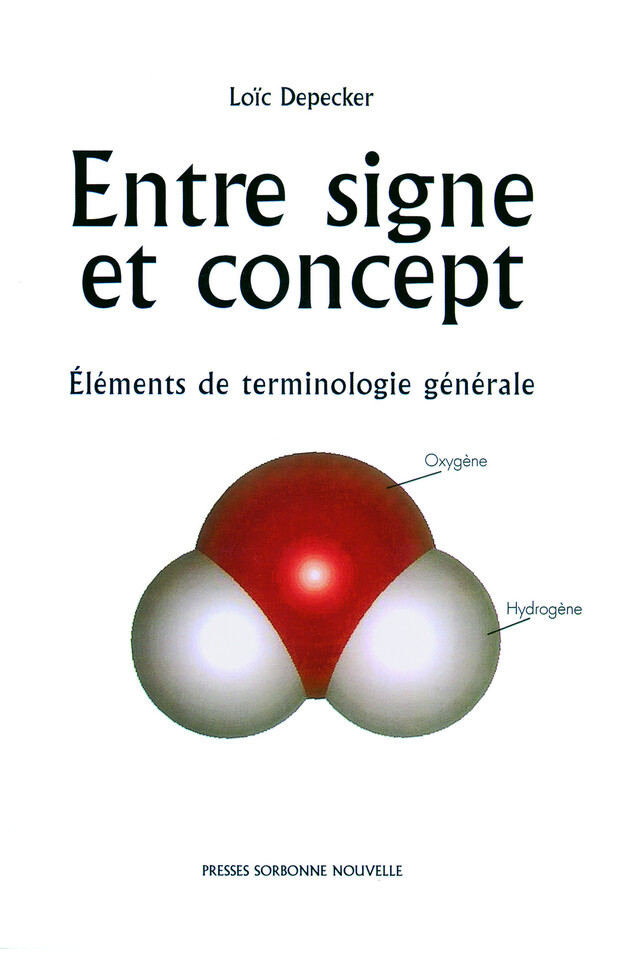 Entre signe et concept - Loïc Depecker - Presses Sorbonne Nouvelle via OpenEdition