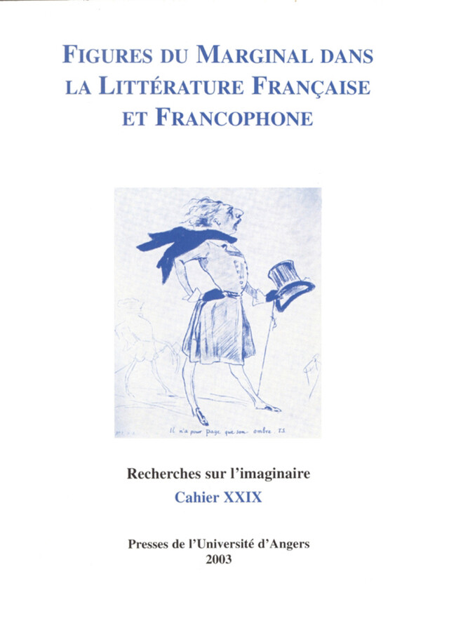 Figures du marginal dans la littérature française et francophone -  - Presses universitaires de Rennes