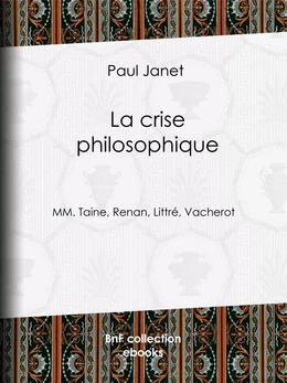 La Crise philosophique