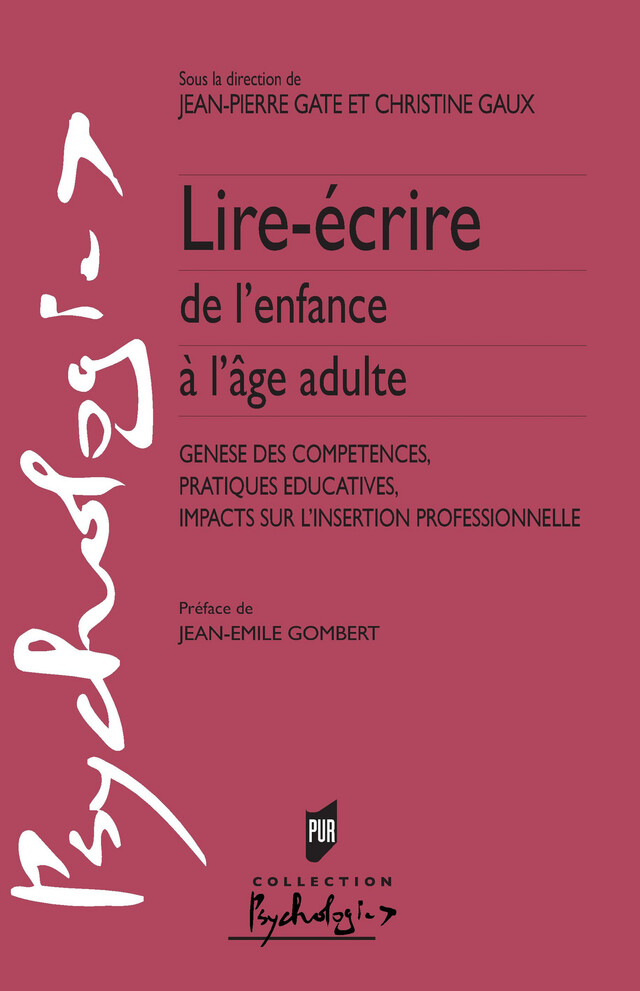 Lire-écrire de l'enfance à l'âge adulte -  - Presses universitaires de Rennes