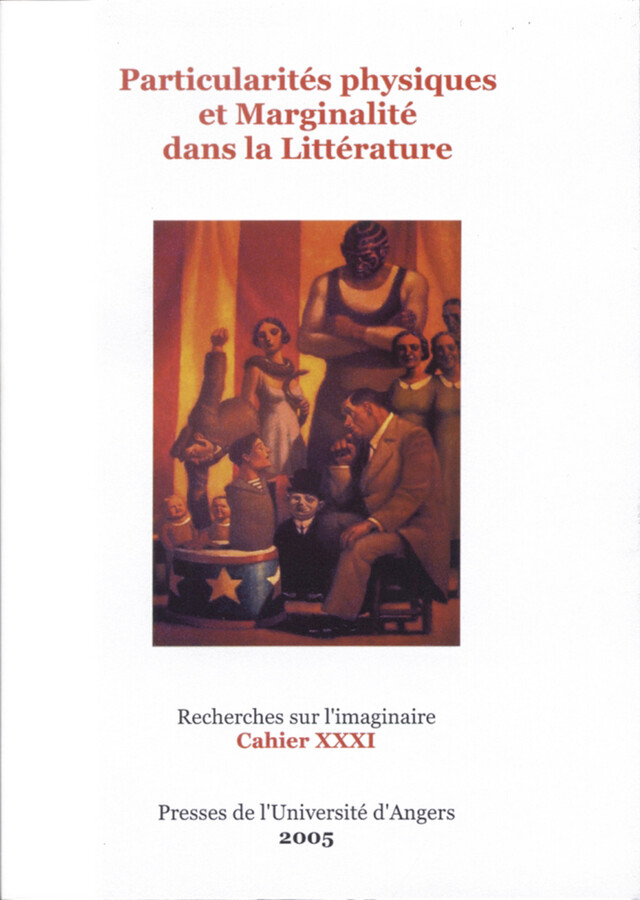 Particularités physiques et marginalité dans la littérature -  - Presses universitaires de Rennes
