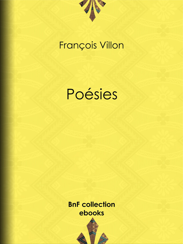 Poésies - François Villon - BnF collection ebooks