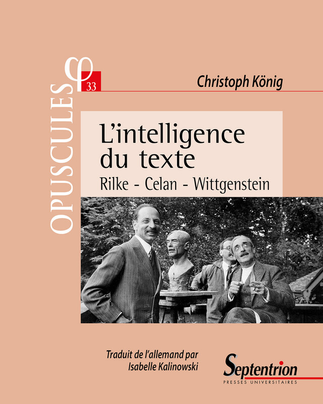L’intelligence du texte - Christoph König - Presses Universitaires du Septentrion