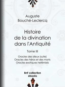 Histoire de la divination dans l'Antiquité