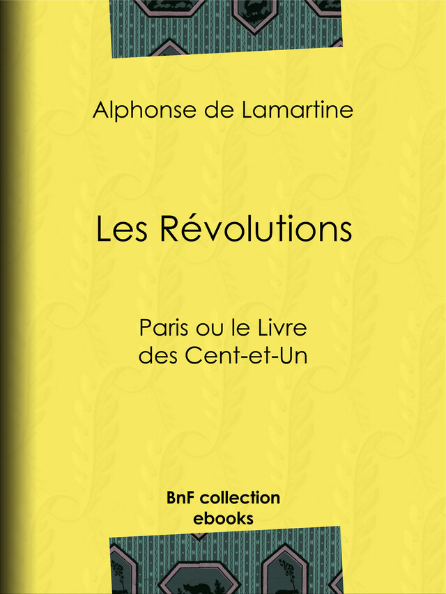 Les Révolutions - Alphonse de Lamartine - BnF collection ebooks