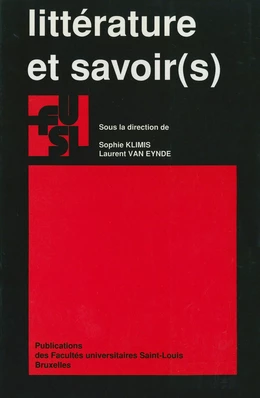 Littérature et savoir(s)