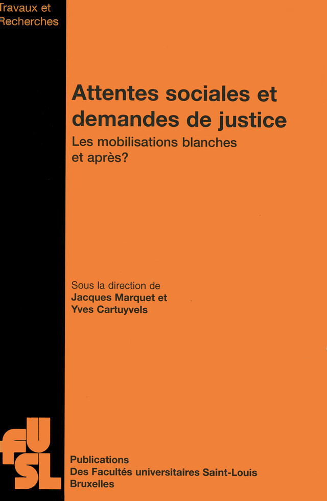 Attentes sociales et demandes de justice -  - Presses de l’Université Saint-Louis