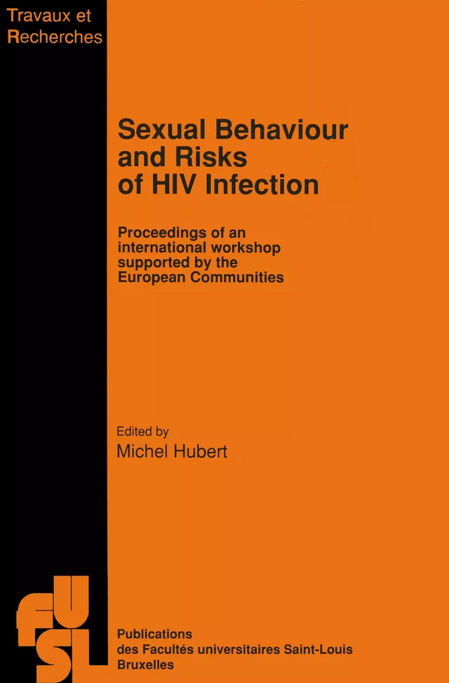 Sexual Behaviour and Risks of HIV Infection -  - Presses universitaires Saint-Louis Bruxelles