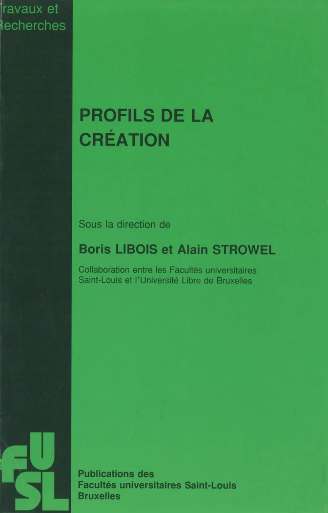 Profils de la création -  - Presses universitaires Saint-Louis Bruxelles