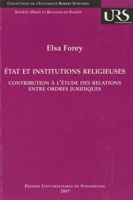 État et institutions religieuses